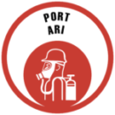 port de l'ARI appareil respiratoire isolant à circuit ouvert